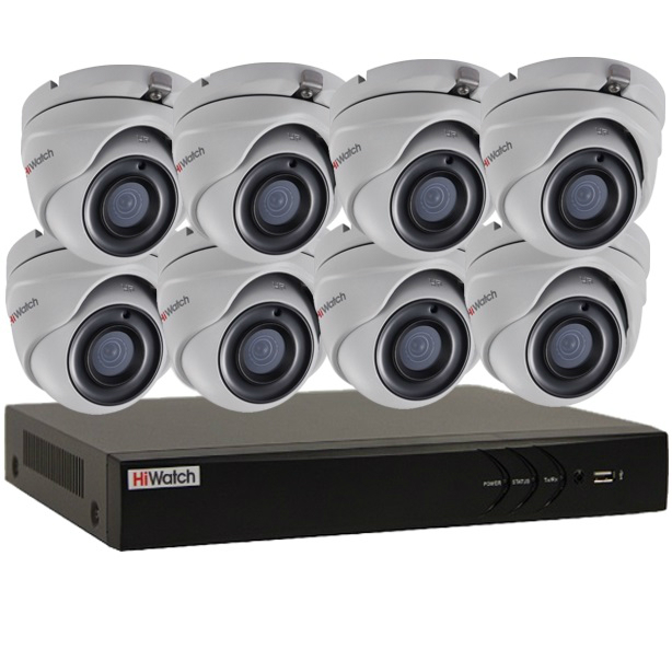 HiWatch-8-2 - комплект видеонаблюдения HD