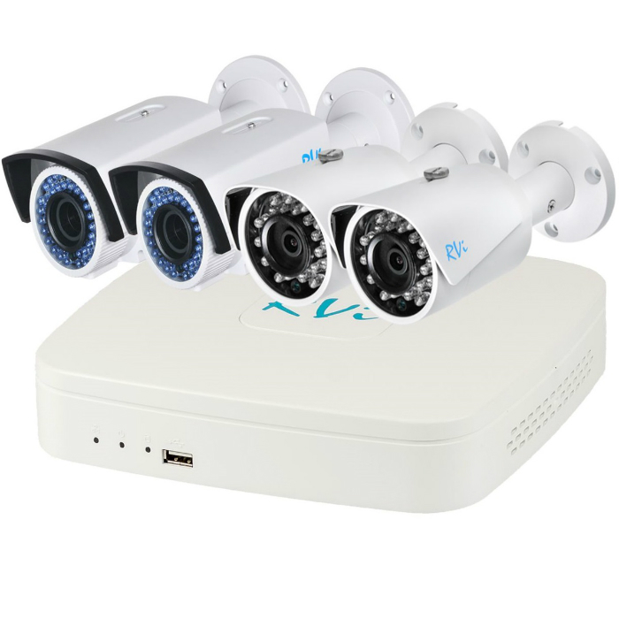 RVi-4-1 - комплект IP видеонаблюдения
