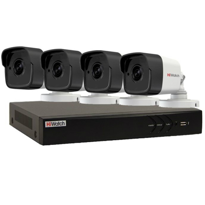 HiWatch-4-4 - комплект видеонаблюдения HD